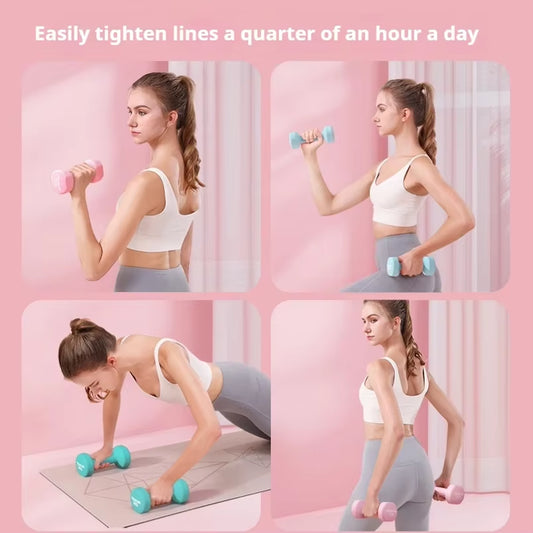 2Pcs 0.5Kg Women'S Dumbbell Neoprene Dumbbell Fitness Equipment Arm Muscle Training Bodybuilding for Women Fitness Equipment